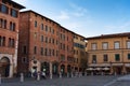 LUCCA, ITALY Ã¢â¬â MAY 23, 2017: Magnificent summer daily view of the Piazza San Michele Saint Michael square in Lucca, Italy.